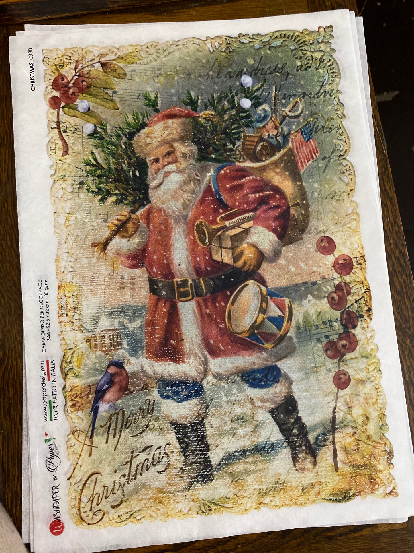 Christmas 0330- Paper Designs Rice Paper