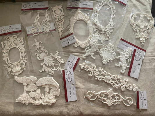 Nik·Art Embellishment Bundle No. 4—  Extra Large Set | Rare European Decorative Castings (