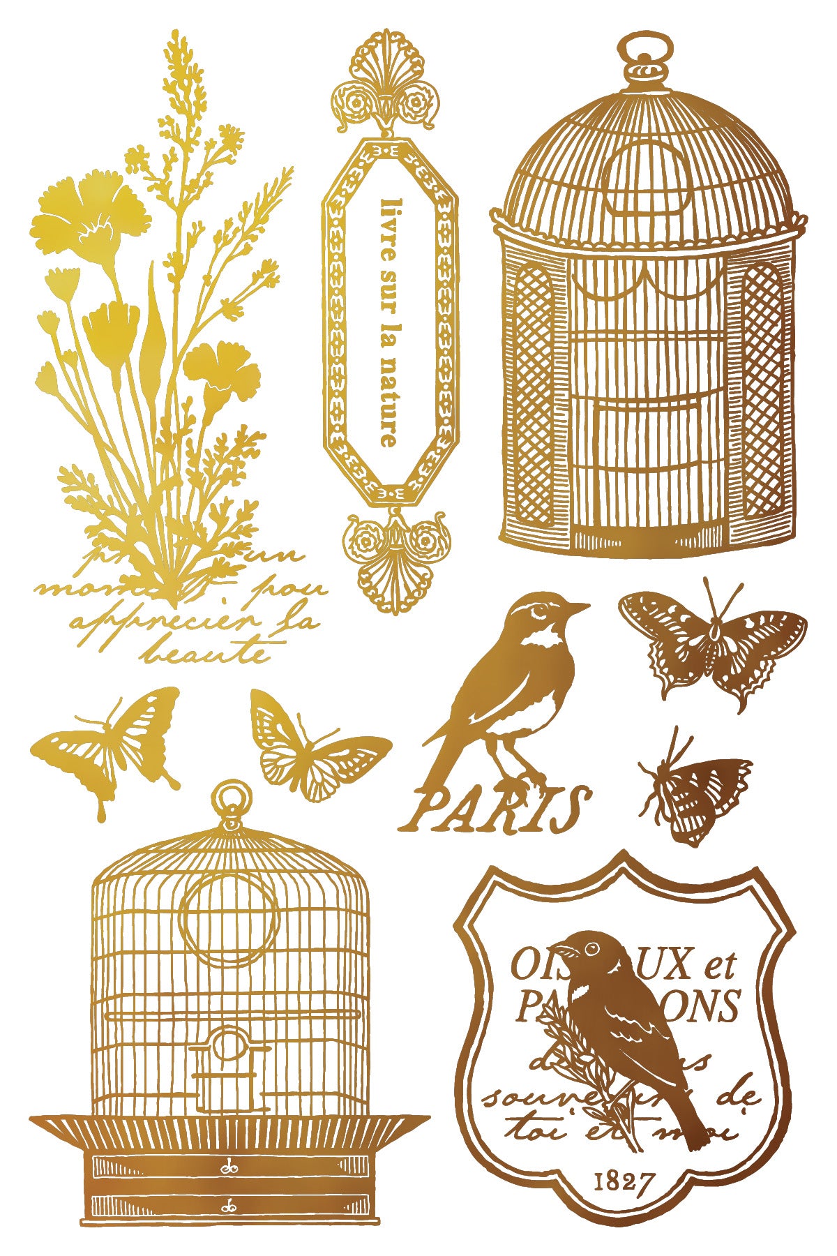 IOD - Papillon Foil TRANSFER 8 x 12” PAD