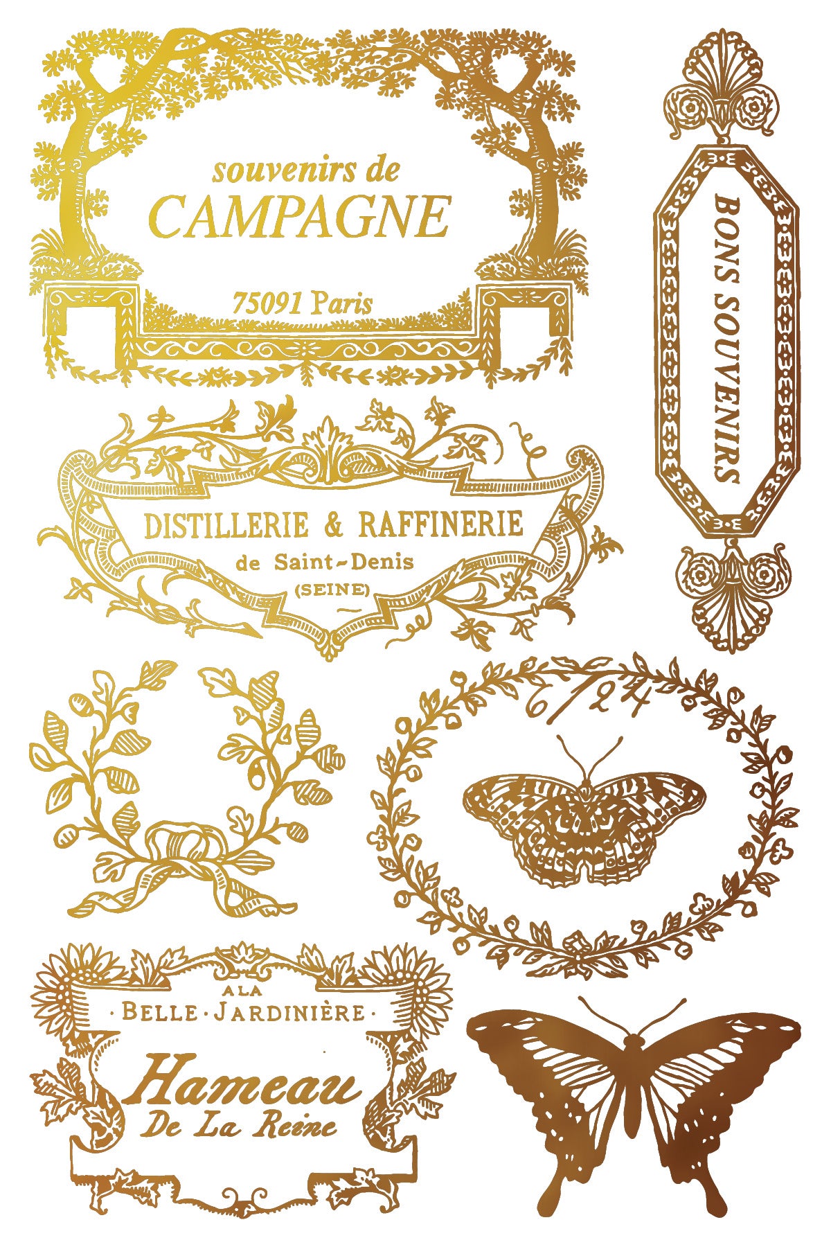 IOD - Papillon Foil TRANSFER 8 x 12” PAD