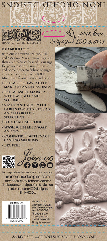 IOD - Les Lapins 6x10  Mould