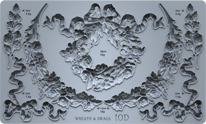 IOD - Wreath & Swags 6x10 IOD Mould