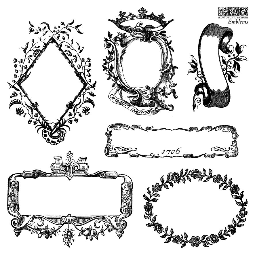 IOD -Emblems  6 x 6 IOD STAMP Set