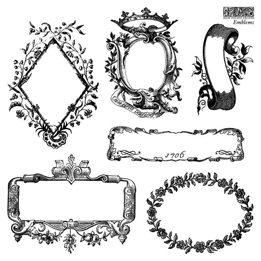 IOD -Emblems  6 x 6 IOD STAMP Set