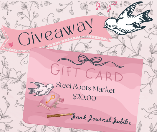 VIP Junk Journal Jubilee  Summer ~ Enter to Win ~ $20.00 store credit to Steel Roots Market
