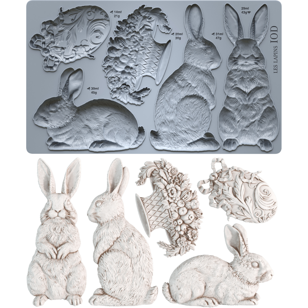 IOD - Les Lapins 6x10  Mould