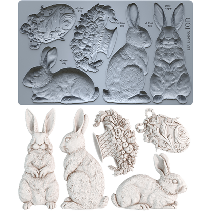 IOD - Les Lapins 6x10  Mould