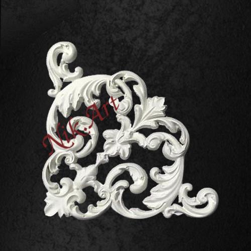 Nik-Art 3D Ornament white - #361
