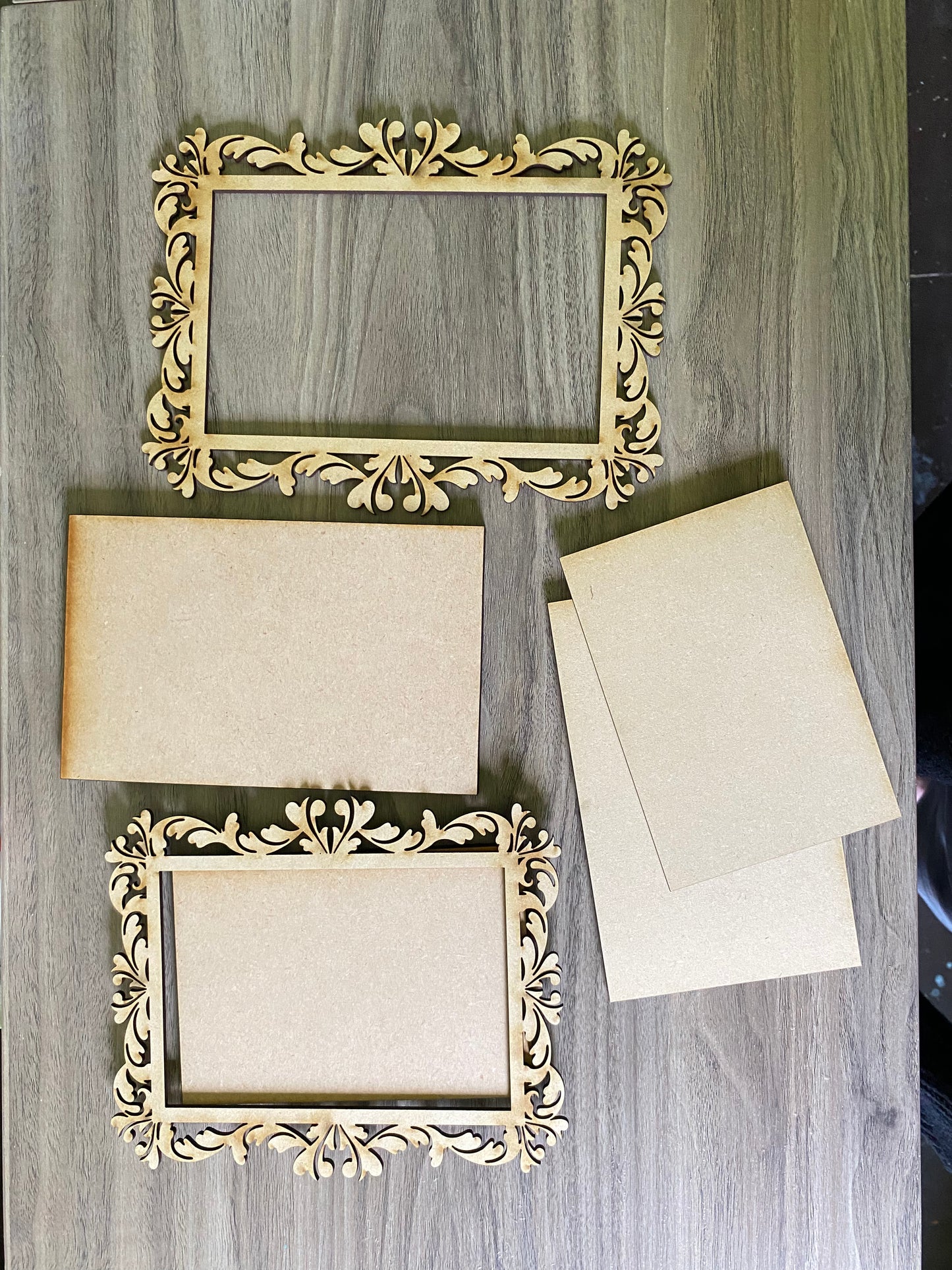 Ornate Rectangle Frame Set 1 ~ DIY Surface