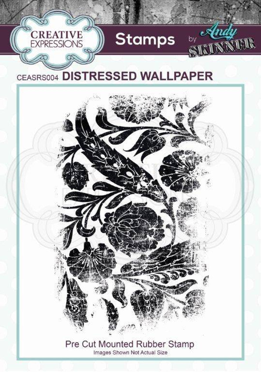 Distressed Wallpaper Stamp by Andy Skinner