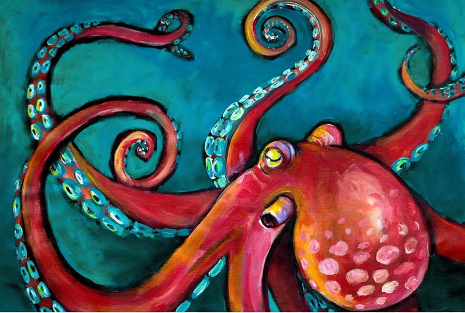 Octopus Decoupage Paper