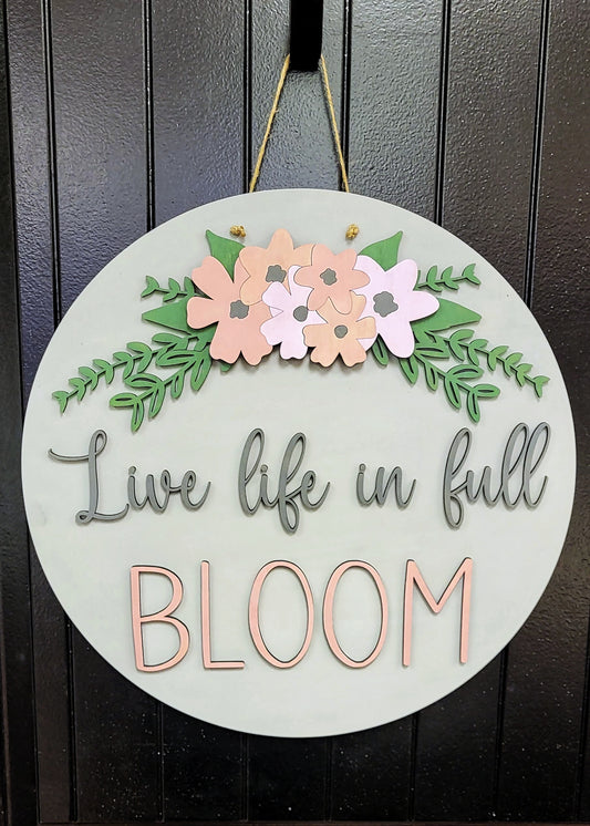 DIY  Bloom Round wood cut outs - unfinished