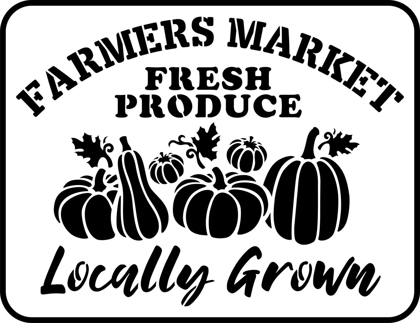 Farmers Market Stencil