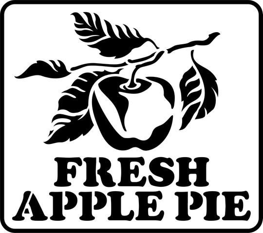 Fresh Apple Pie Stencil
