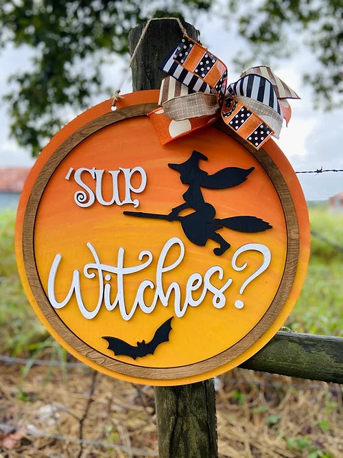 22'' Unfinished Door hanger Sup Witches