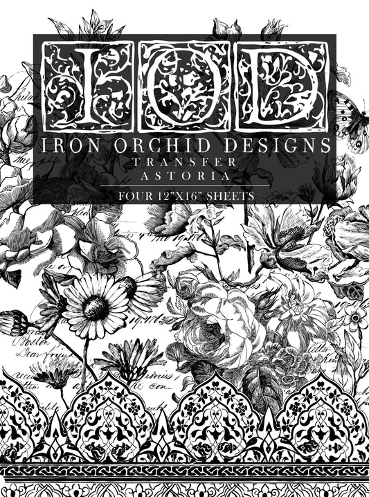 Astoria Foliage *Pad Format Iron Orchid Design