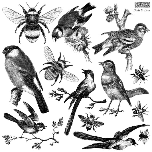IOD - Birds & Bees 12×12 IOD STAMP