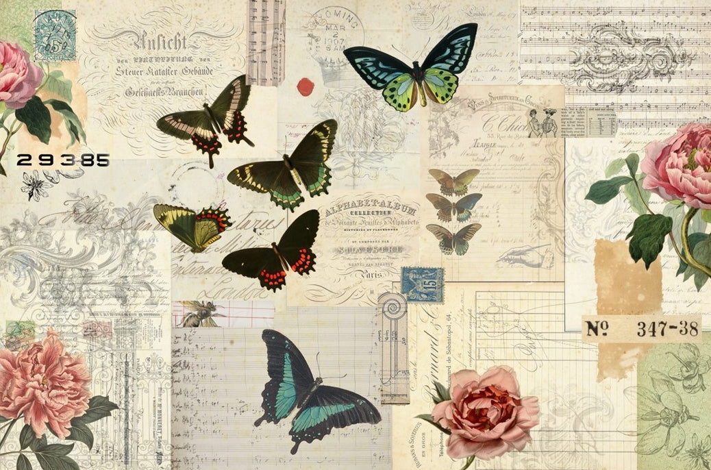 Decoupage Paper Butterfly Master board -  Roycycled