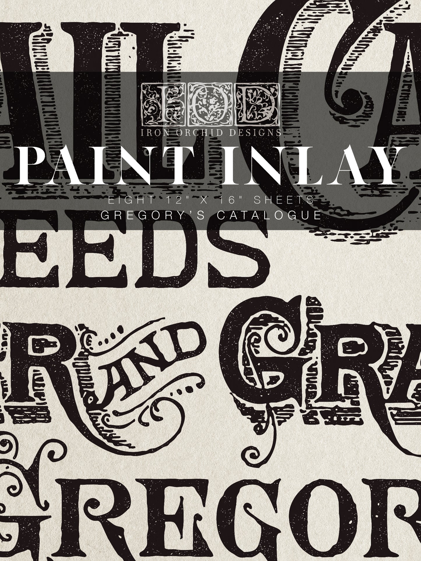 **PRE-ORDER** Gregory's Catalog Paint In-Lay by IOD ***Pre-Order***