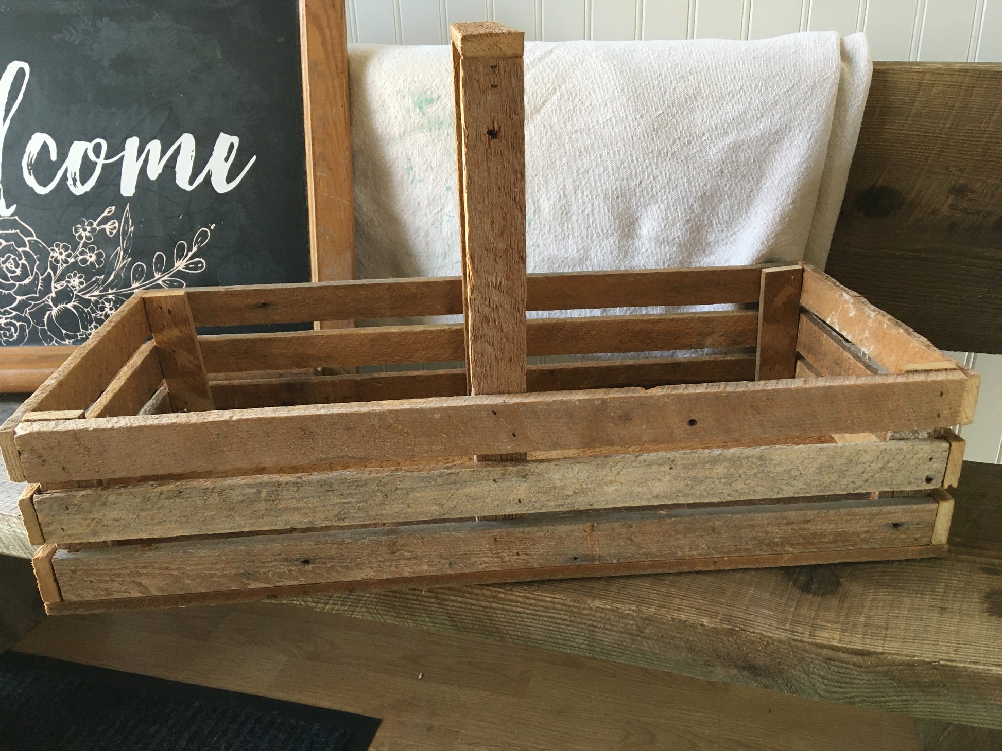 Garden Basket Handmade custom wooden basket with handle – Steel Roots Market
