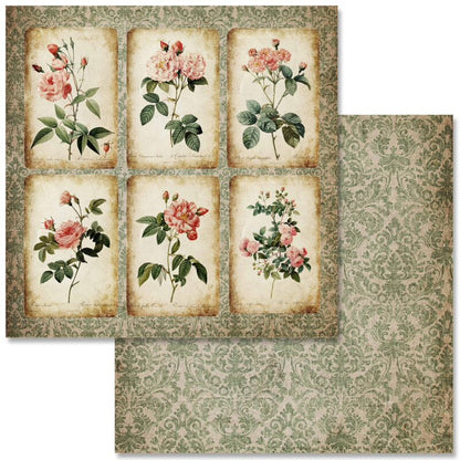 Antique Roses Collection Scrapbook Paper Pack