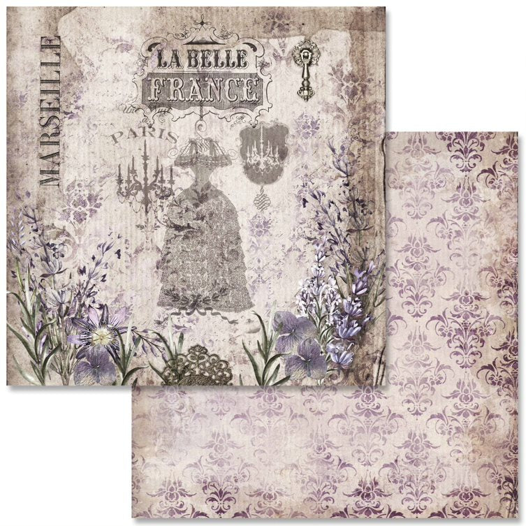 Vintage Lavender Collection Scrapbook Paper Pack