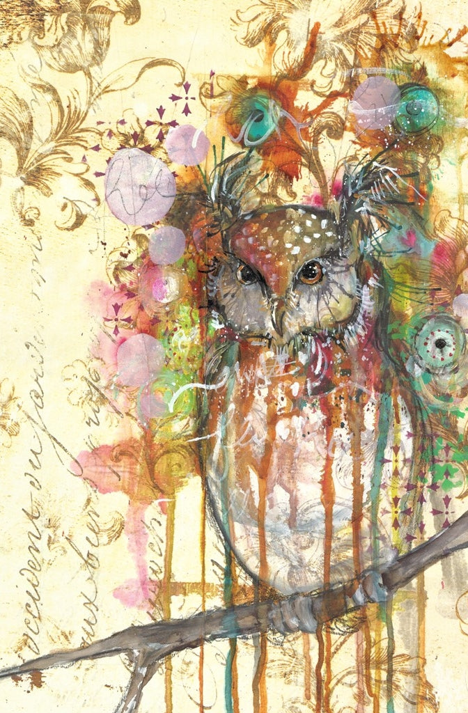 The Owl Decoupage Paper -  Roycycled