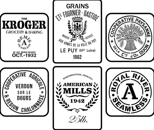 Grain Sack Minis Stencil