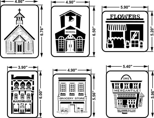 Main Street Mini Stencil