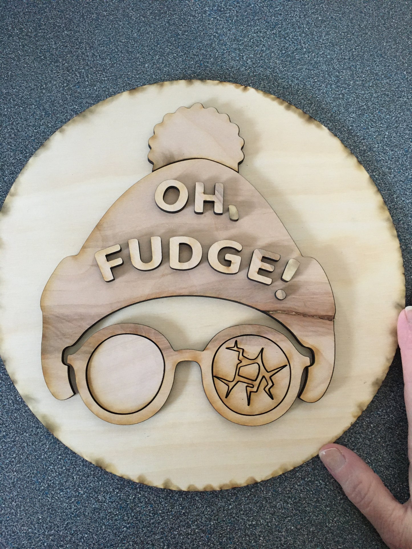 10"  OH, FUDGE! ~ Unfinished