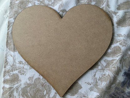 Heart cut out - unfinished DIY