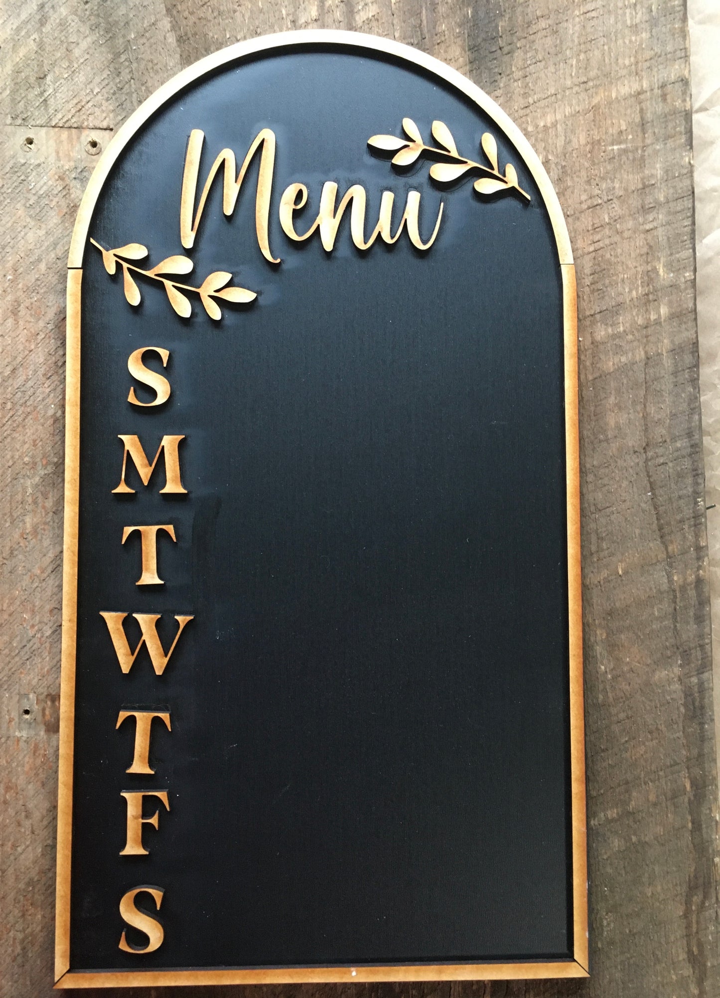 DIY Menu board - chalk board/white board - unfinished