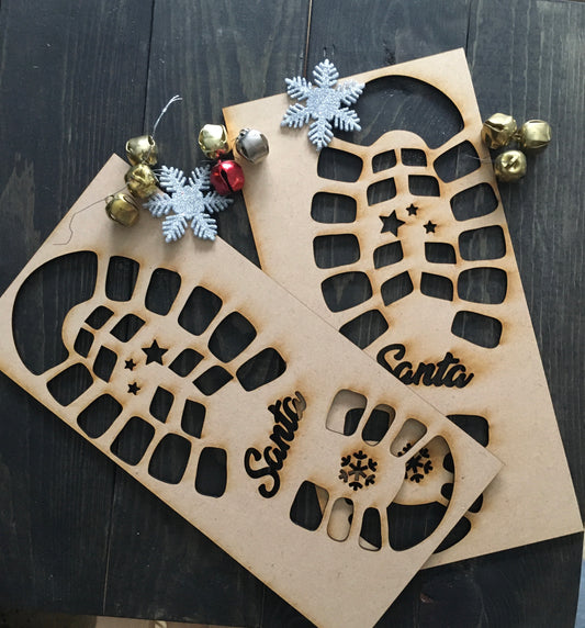 Santa Boots stencils