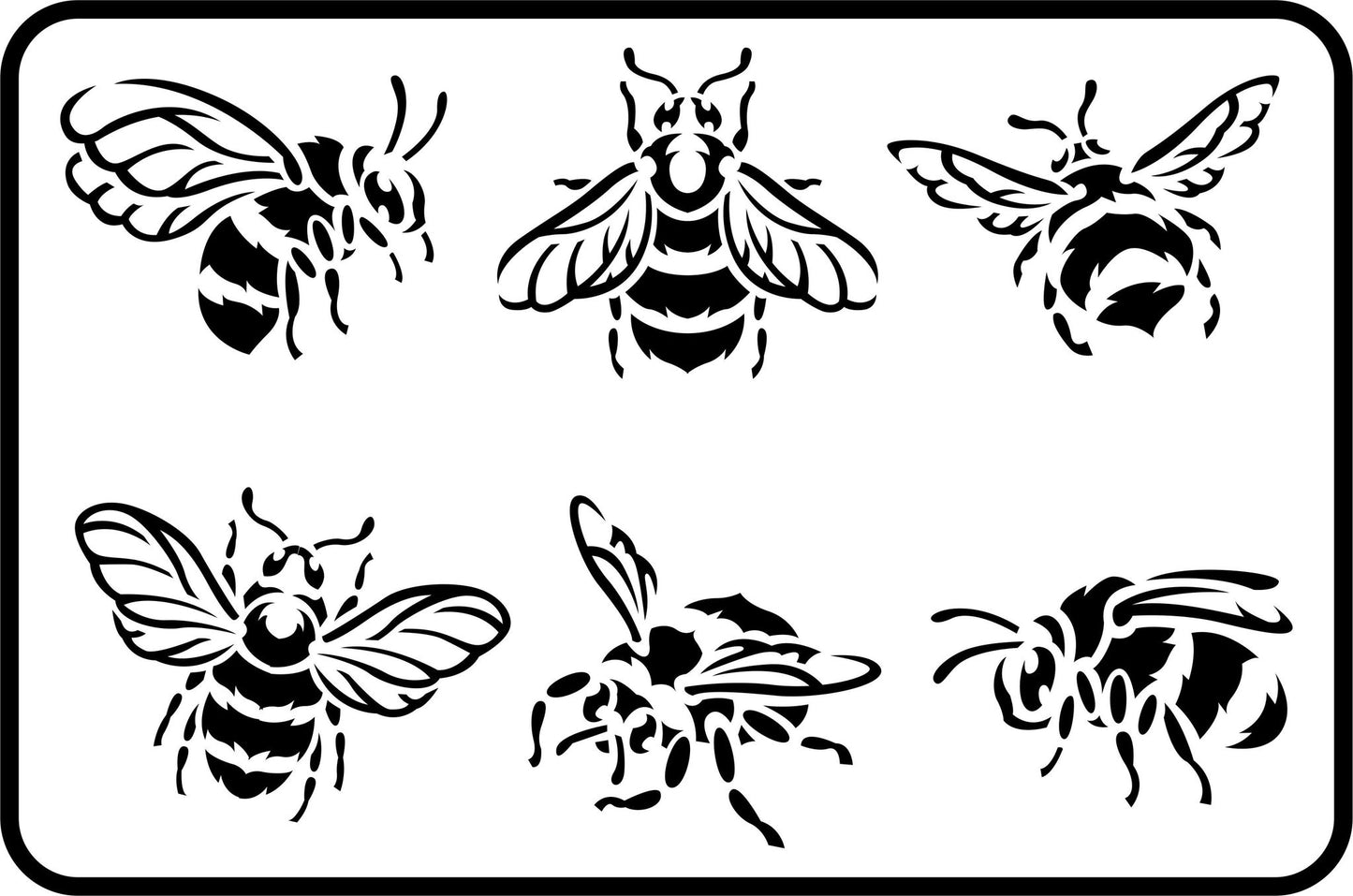 Bees Stencil